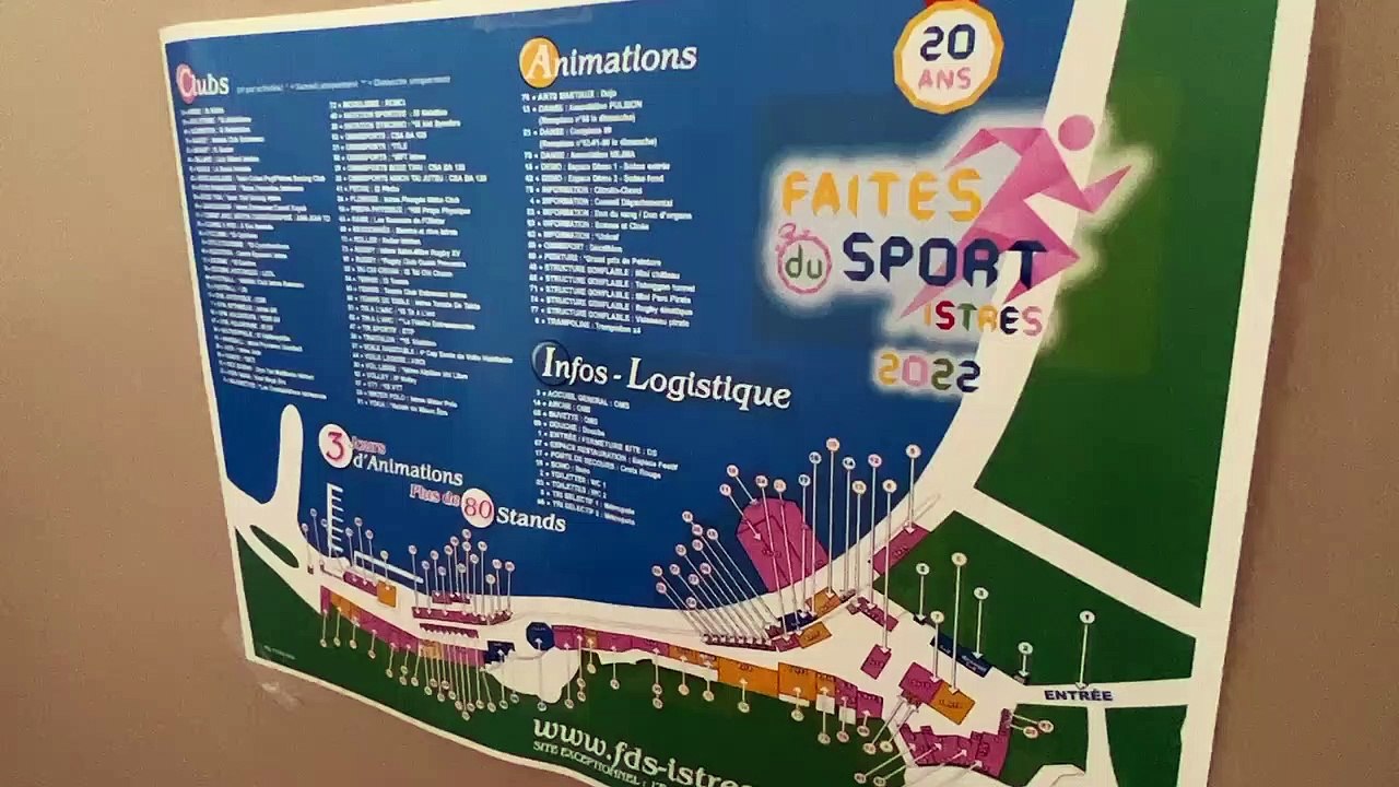 Arnaud Gebleux de l’OMS Istres présente la Faites du sport 2022