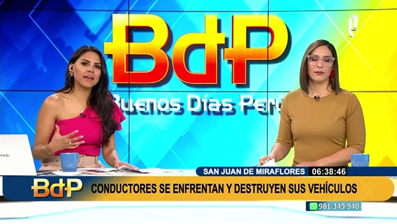 Violencia en SJM: conductores resuelven sus diferencias destruyendo sus vehículos