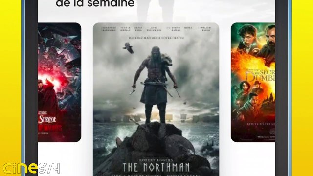 Cine974 l'application cinéma à la Réunion : programme, sorties, actu ciné & séries, agenda VOD