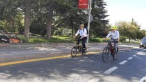 Bakan Yardımcısı Kaymakcı, Avrupa Hareketlilik Haftası açılışına bisikletiyle gitti