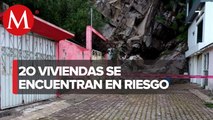 Cerro de Ecatepec se desgaja; hay dos viviendas dañadas