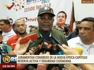 Juramentado en Trujillo el Congreso de la Nueva Época capítulo Reserva Activa y Seguridad Ciudadana