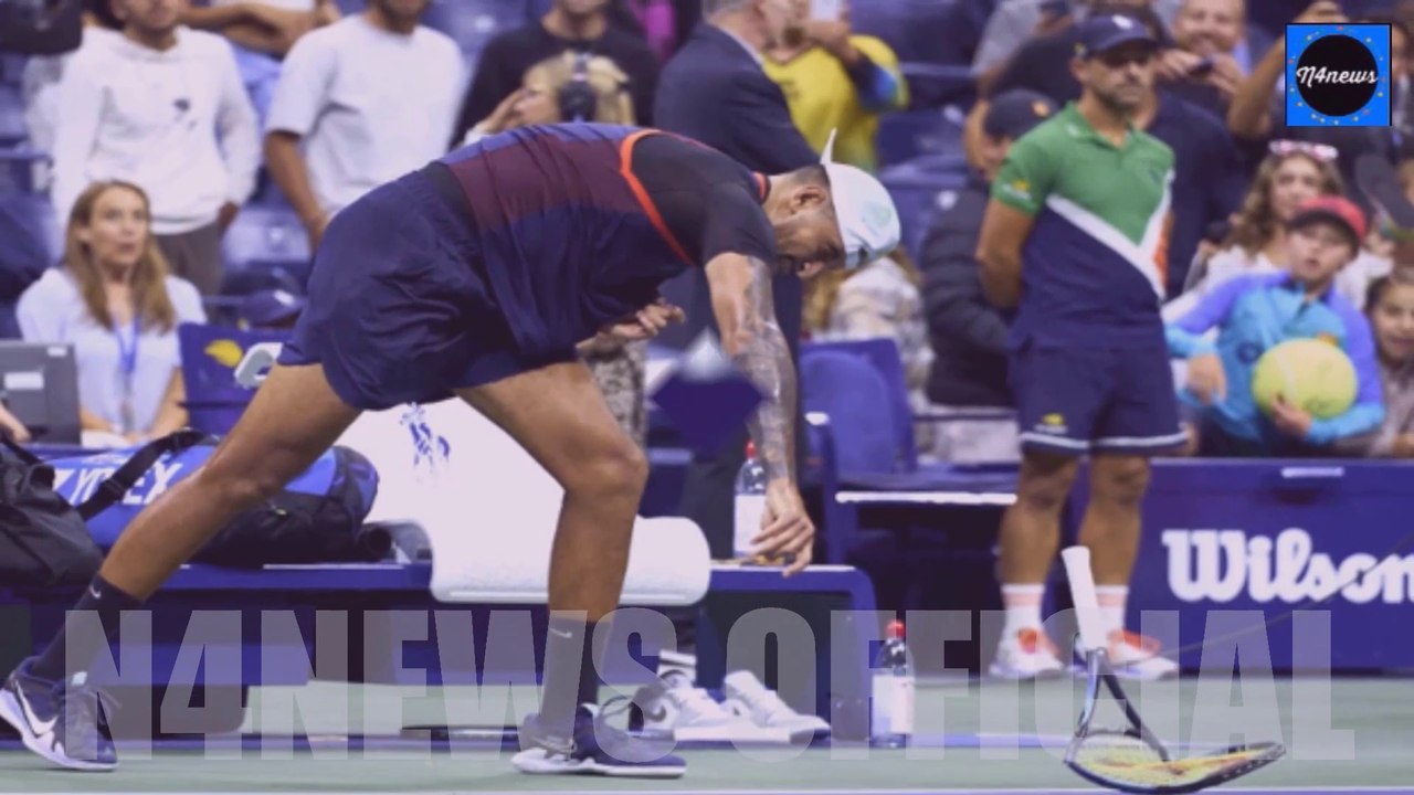 Angry Nick Kyrgios Clashes with Fans, Smashes Racket, Spits Towards his ...