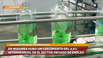 En Misiones hubo un crecimiento del 2,0% intermensual en el sector privado de empleo