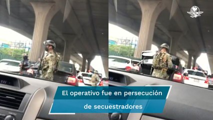Marina realiza retén en Periférico en pleno debate sobre militarización