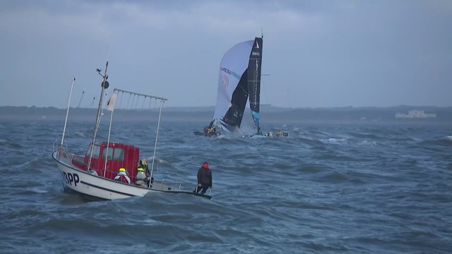 LA SOLITAIRE DU FIGARO 2022 : NILS PALMIERI / TEAMWORK - ARRIVÉE À SAINT-NAZAIRE