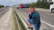 45km Stau: LKW-Fahrer aus der Ukraine sind sauer