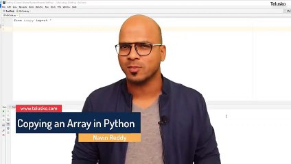 #29&#30 Python Tutorial for Beginners _ Copying an Array in Python