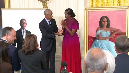 Obamas Unveil White House Portraits, After Trump Declined to Do So