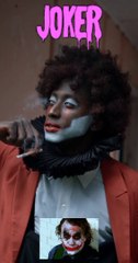 Man in Clown Costume Smoking and Giving Dreadful Laugh || Joker