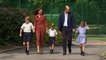First pictures of George, Charlotte and Louis at new school