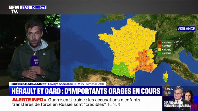 Gard: Nîmes frappée par des pluies diluviennes