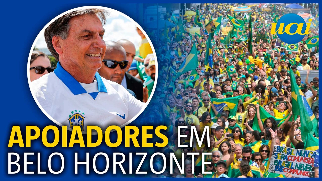 Apoiadores de Bolsonaro ocupam Praça da Liberdade, em BH