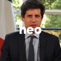 Le ministre de l'Agriculture et de l'Alimentation Julien Denormandie répond aux questions d'agriculteurs pour neo