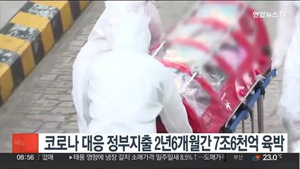 코로나19 대응 정부지출 2년6개월간 7조6천억원 육박