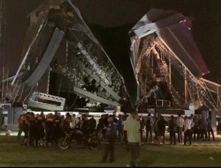 İzmir haberi! İzmir'de kurtuluş yıl dönümü için hazırlanan platform çöktü: 1 kişi yaralandı