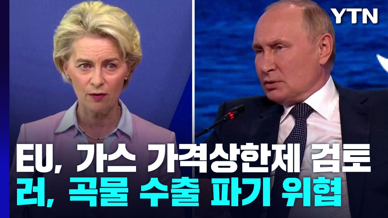 EU, 러 가스도 가격상한제 검토...러, 곡물 수출 재개 합의 파기 위협 / YTN