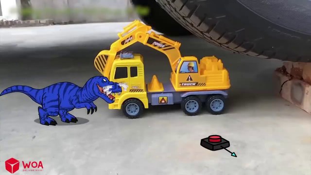 No God !! No Crushing T Rex Dinosaur vs Spongebob Animation Crushing Crunchy & Soft Things by Car