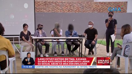 Ilang estudyanteng biktima, kasama sa mga naglunsad ng kampanya laban sa sexual abuse sa mga eskuwelahan | UB