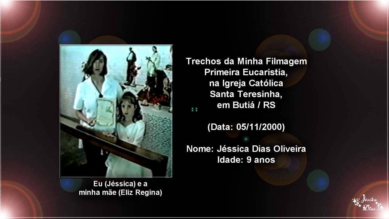 Trechos da Minha Filmagem: Primeira Eucaristia (Igreja Católica) (05/11/2000) (Jéssica D. O.)