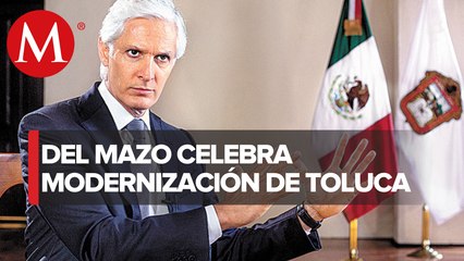 Inauguran reestructuración histórica de La Plaza de los Mártires en Toluca