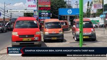 Dampak Kenaikan BBM, Sopir Angkot di Semarang Minta Tarif Naik