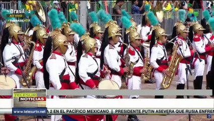 Pdte. Bolsonaro y manifestantes de la derecha celebraron bicentenario de la independencia en Brasil