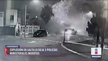 Explosión en Saltillo deja tres policías ministeriales muertos