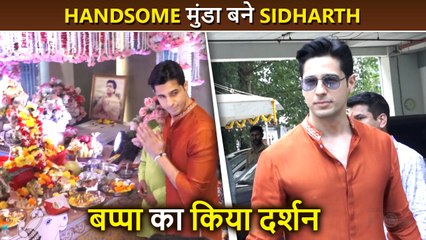 Sidharth Malhotra Performs Aarti, Looks Handsome In Traditional Outfits At T Series