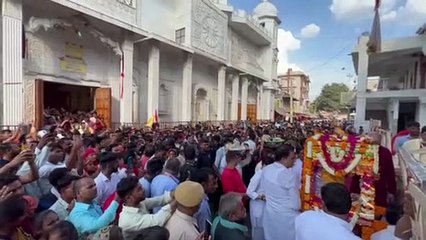 हाथी घोड़ा पालकी, जय कन्हैयालाल की जयकारों से गूंजा आस्थाधाम