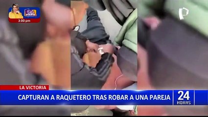La Victoria: Agentes Terna capturan a sujeto que asaltó a pareja