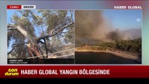 Mersin'deki orman yangını sürüyor: Kara yolu ulaşıma kapandı, MSB takviye ekip gönderdi