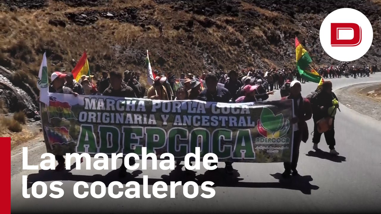 Miles de cocaleros marchan para cerrar «con sus propias manos» el mercado paralelo en La Paz