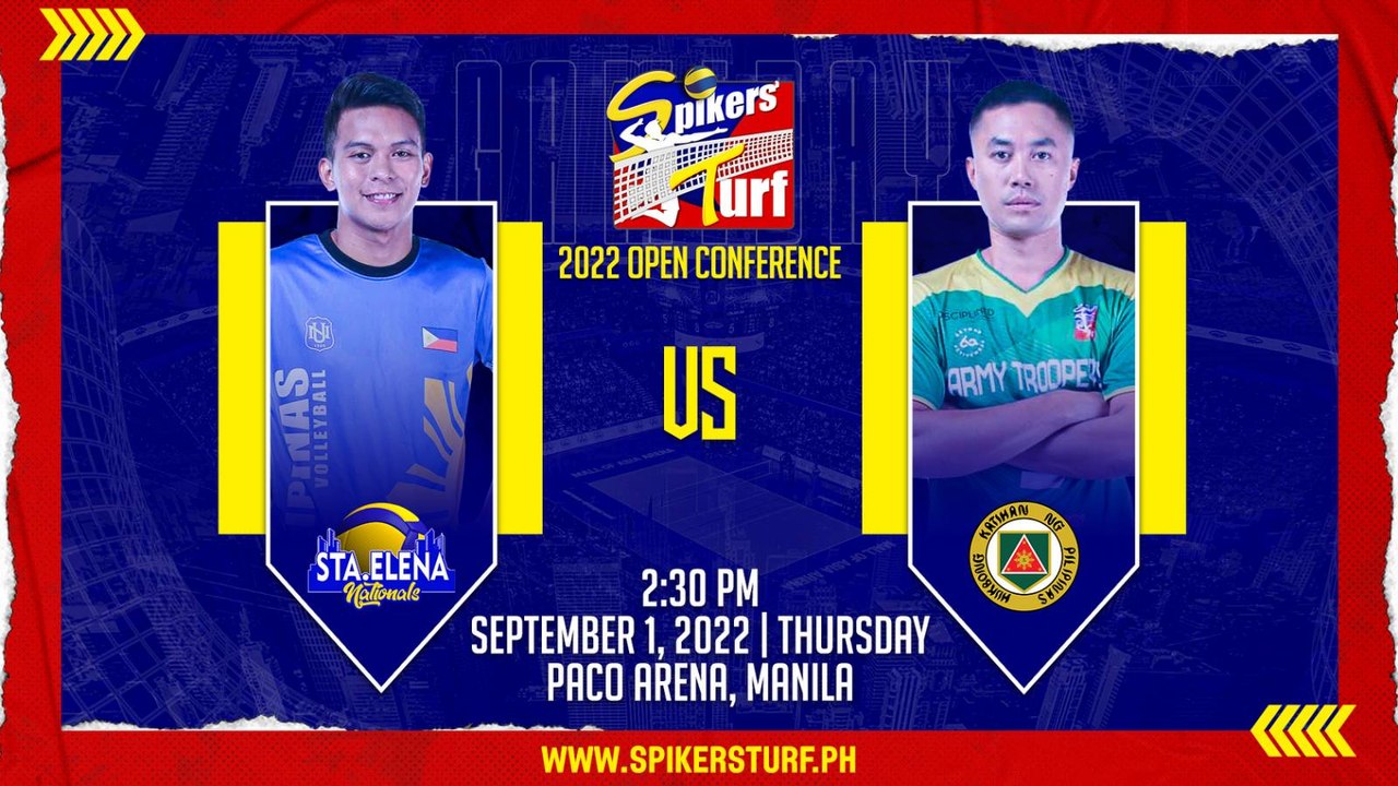 GAME 1 SEPTEMBER 1, 2022 | NU-STA. ELENA NATIONALS vs ARMY TROOPERS | 2022 SPIKER'S TURF S5 OPEN CONFERENCE