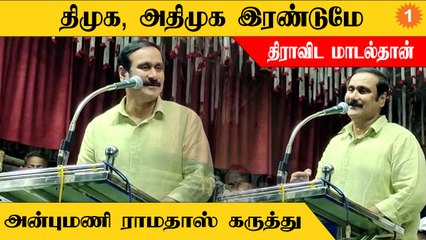 "திராவிட மாடல் என்றால் அதிமுகவும்தான்" - அன்புமணி ராமதாஸ்