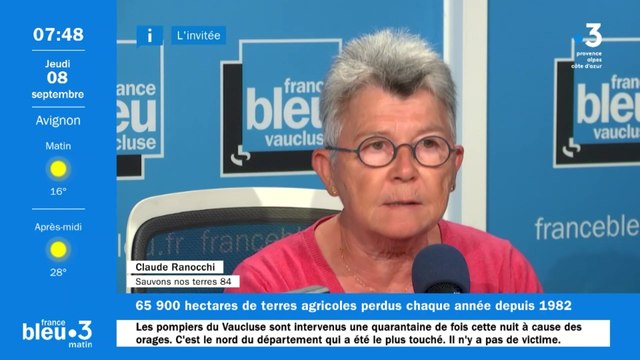 La bétonisation des sols en Vaucluse, avec Claude Ranocchi, du collectif Sauvons nos terres 84