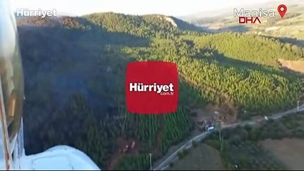 Soma'daki orman yangını 16 saatlik çalışmanın ardından söndürüldü