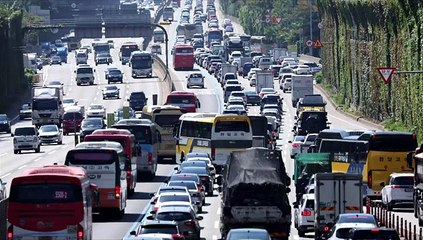 [사진구성] KTX 열차 '거리두기 없는 명절' 外