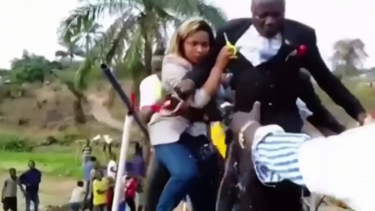 Bridge collapses during ribbon-cutting ceremony in Congo