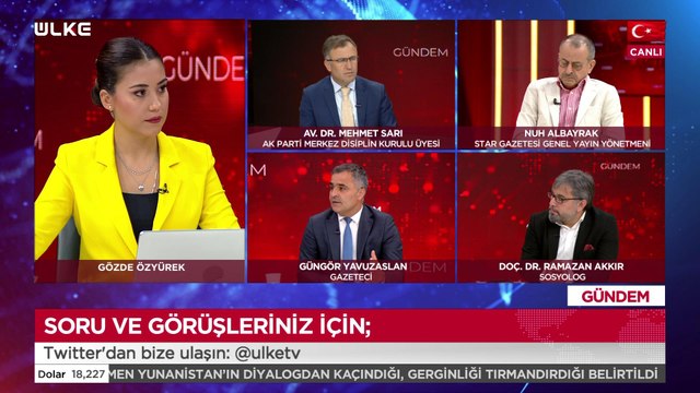 Gündem – Av. Dr. Mehmet Sarı, Nuh Albayrak, Güngör Yavuzaslan, Doç. Dr. Ramazan Akkır | 7 Eylül 2022