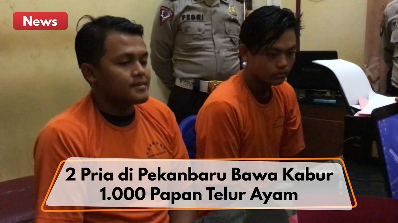 Bawa Kabur 1.000 Papan Telur Ayam, 2 Pria Dibekuk Polsek Tenayan Raya