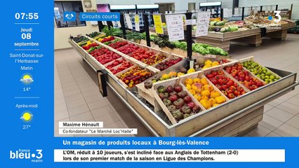 À Bourg-lès-Valence, Le Marché Loc'Halle, des produits locaux, de saison