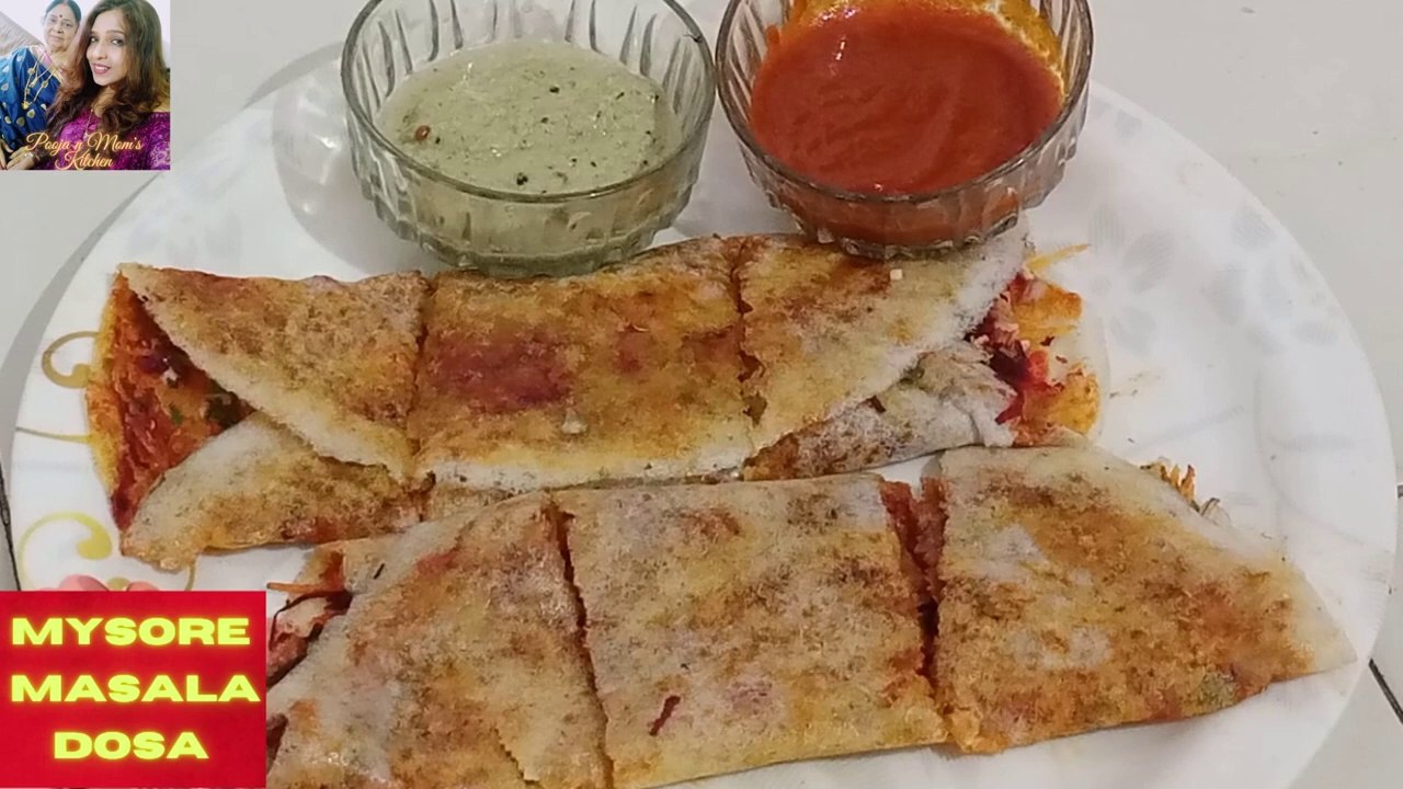 Cheese Mysore Masala Dosa _ Mysore Masala Dosa _ Pooja Bangera _ Pooja N Moms Kitchen _ #PoojaBangera _ #PoojaNMomsKitchen