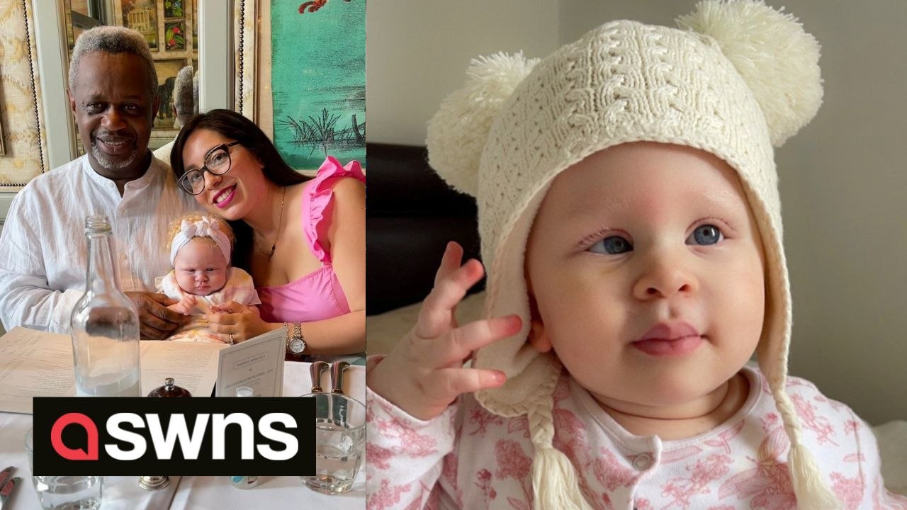 White mum and black dad who had albino baby says she has already suffered racial abuse