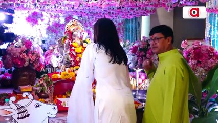 Sara Ali Khan, Sidharth Malhotra at T-Series office for Ganpati Darshan .