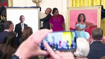 Barack and Michelle Obama Unveil Presidential Portraits At White House