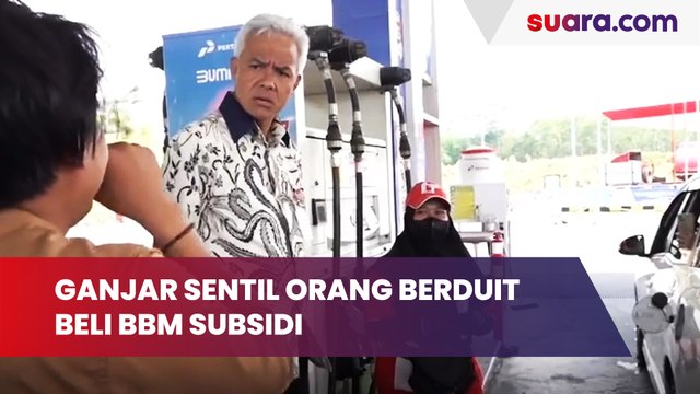 Sidak ke SPBU, Ganjar Sentil Orang Berduit Beli BBM Subsidi: Bankir kok Beli Pertalite