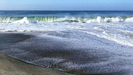 Nature sounds - epic waves crushing on beach( 1hour relaxing waves sounds for sleeping)