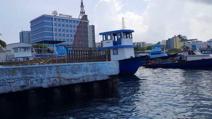 A scenic boat journey along the beachs of Male, Maldives