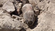 Son dakika haber! Edirne Saray kazılarında Balkan Savaşı'ndan kalma patlamamış top mermisi buldu